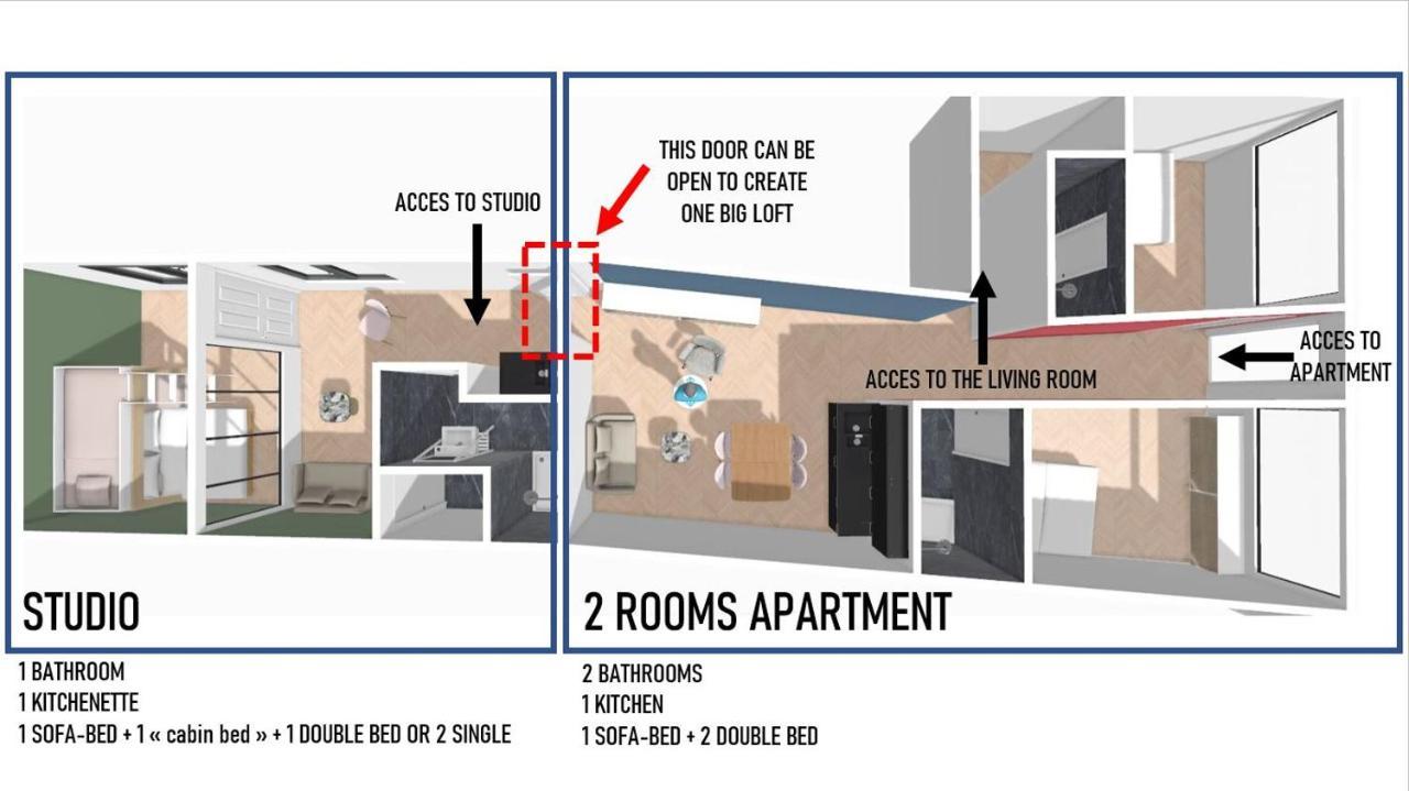Maison Francois Paris - Two Rooms Apartment & Studio - Linkable Together Екстер'єр фото